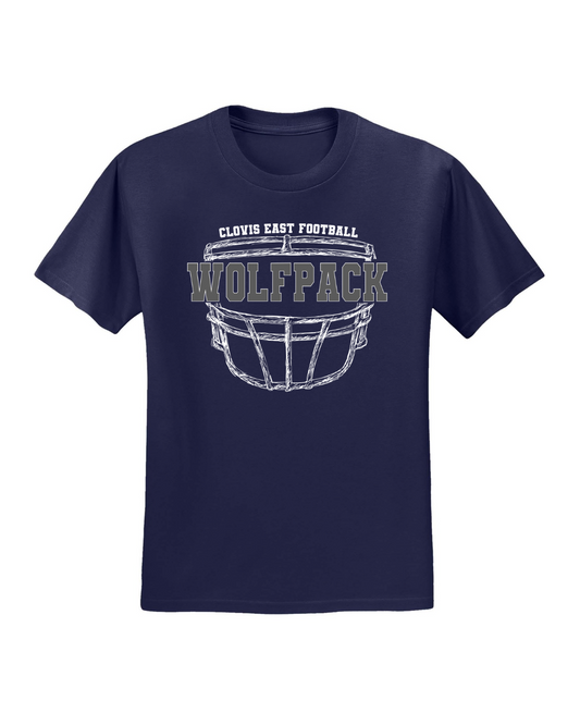 Wolfpack Facemask Tee - Navy
