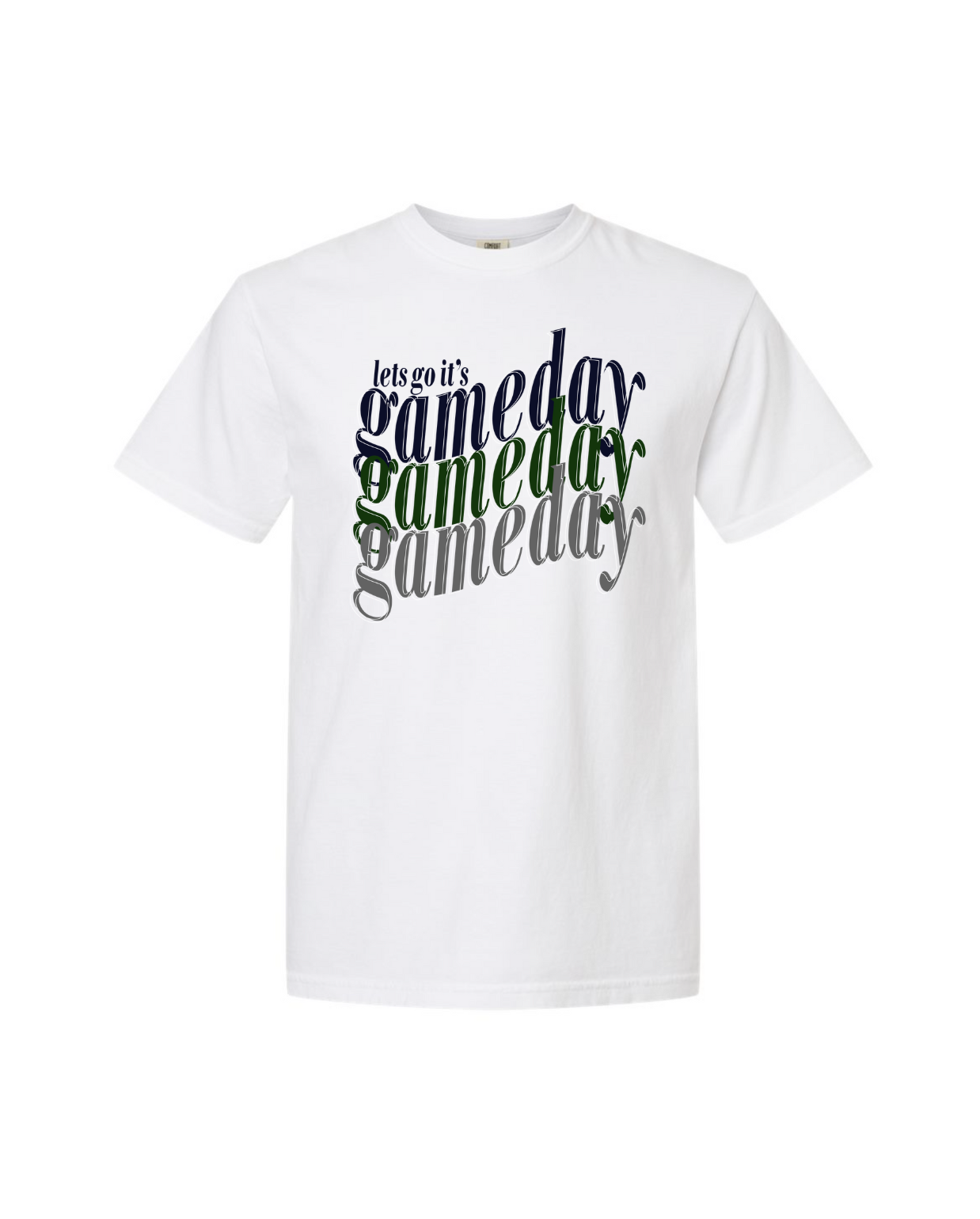 "it's game day" tee - white